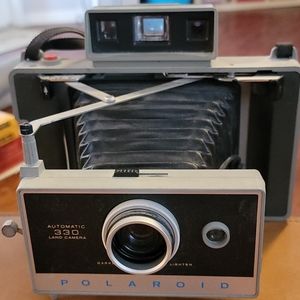 Polaroid Land Camera Kit and case, Vintage